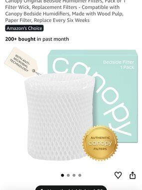 Humidifier replacement filters